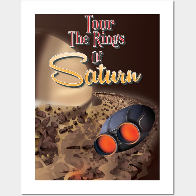 Tour the Rings of Saturn Wall Art by nickemporium1